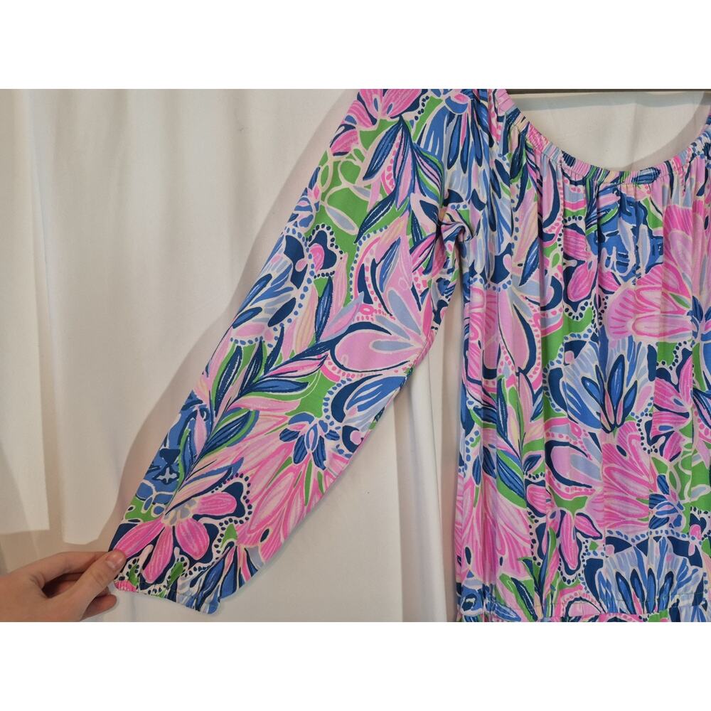 Lilly Pulitzer Gecko Green Tiger Sunrise Lana Skort Romper Small - Picture 7 of 8